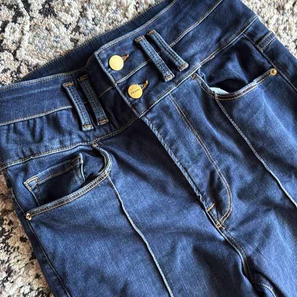 FRAME Le Catroux Seam High Waisted Crop Flare Jeans 28 - Picture 3 of 7